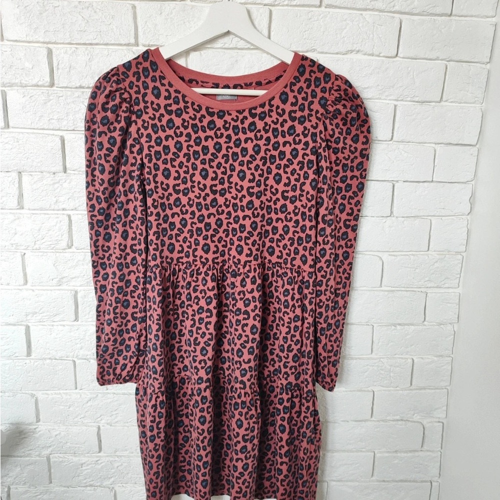 Next Pink and Black Leopard Print Top